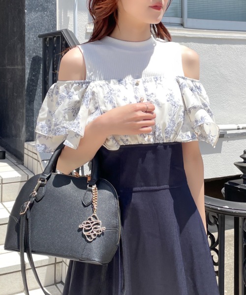 「abc une face」 ドッキングワンピース FREE グレー レディース_画像5