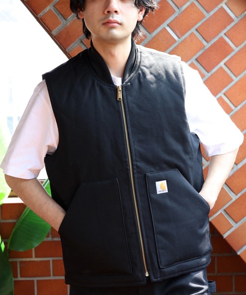 Carhartt（カーハート） ベスト SMALL ブラック メンズ : ZOZOTOWN