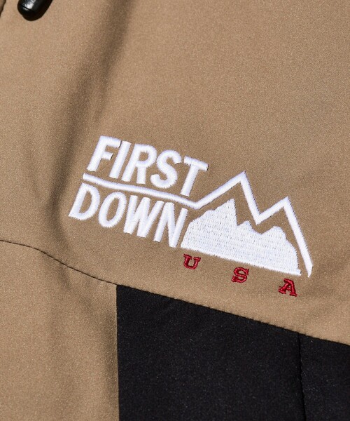 「FIRST DOWN」 ダウンジャケット MEDIUM オリーブ メンズ_画像5