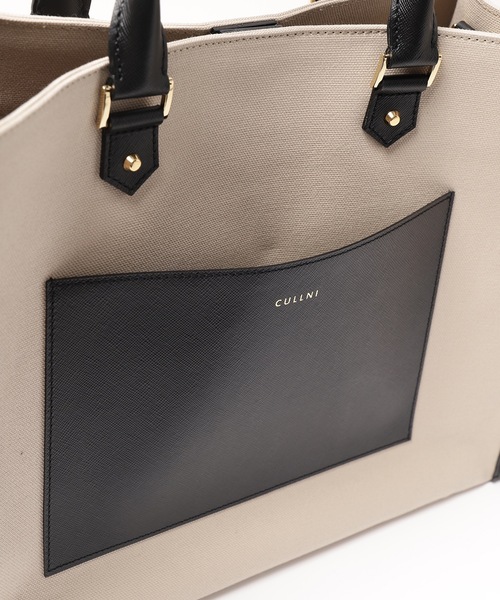 「CULLNI」 ハンドバッグ ONESIZE ブラック メンズ_画像9