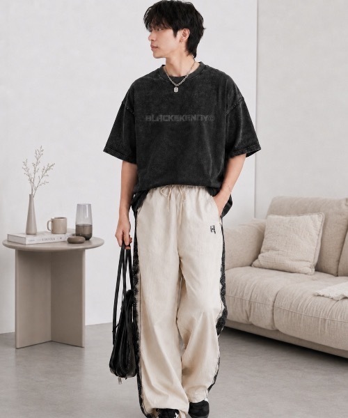 tシャツ 「UNISEX」ヴィンテージ風ウォッシュド加工 ストリート ビッグ