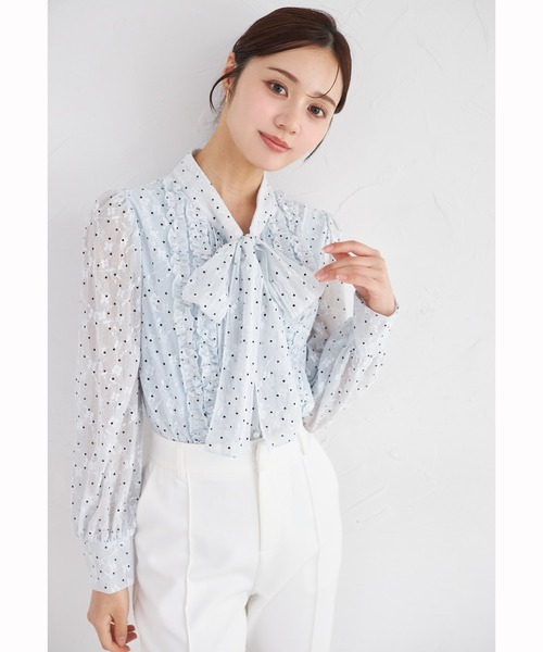 tocco closet（トッコ クローゼット） ブラウス シャツ ボウタイリボン 