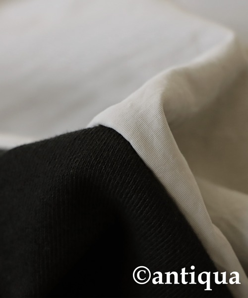 「antiqua」 プルオーバーパーカー FREE ブラック レディース_画像2
