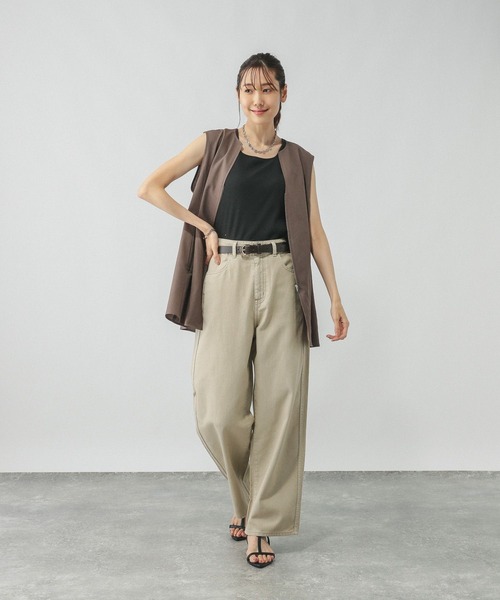 「GLOBAL WORK」 デニムパンツ LARGE ブルー レディース_画像6