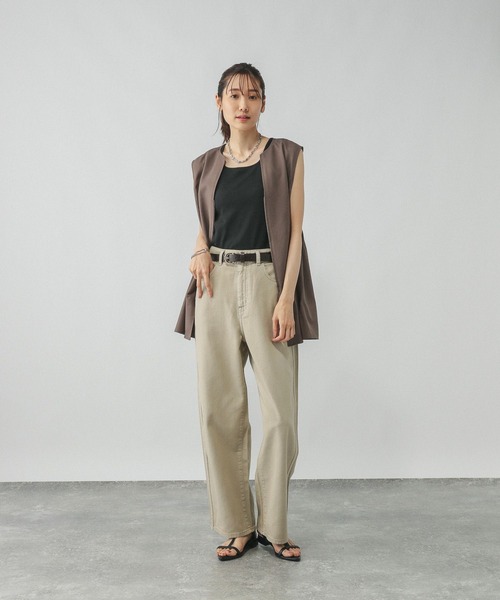 「GLOBAL WORK」 デニムパンツ LARGE ブルー レディース_画像7