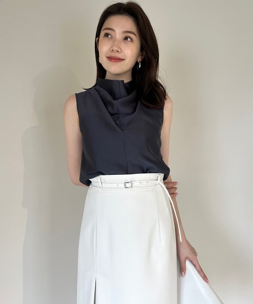 「anuans」 スカート MEDIUM アイボリー レディース_画像7