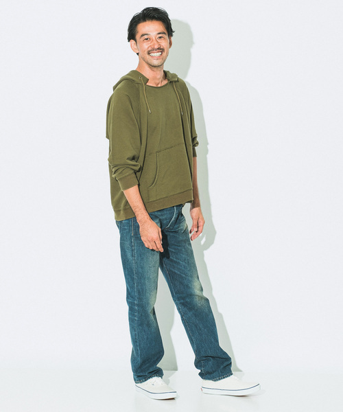 「One Tea spoon」 プルオーバーパーカー「jack＆marieコラボ」 S カーキ メンズ_画像6