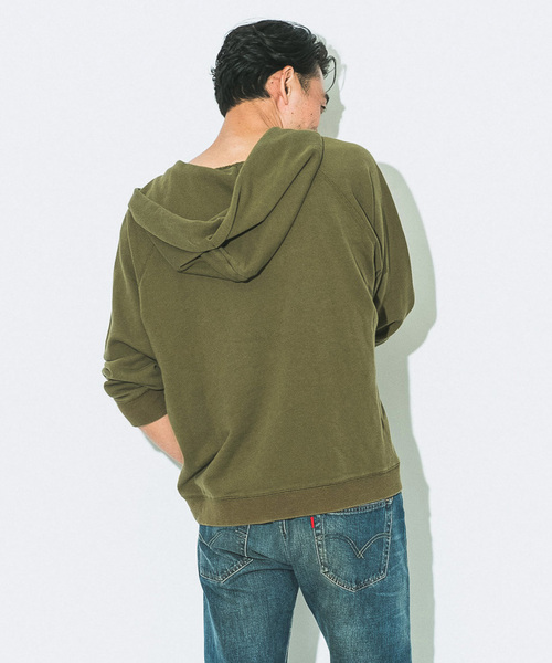 「One Tea spoon」 プルオーバーパーカー「jack＆marieコラボ」 S カーキ メンズ_画像7