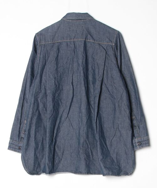 「luxluft」 長袖シャツ 38 ネイビー レディース_画像2