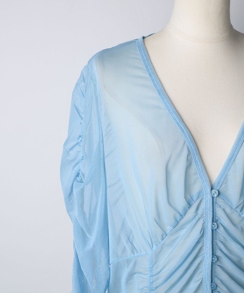 「J1U by LA BELLE ETUDE」 カーディガン FREE ブラック レディース_画像5