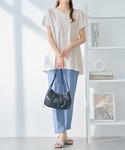 チュニック 細見え叶う!Aラインフレアチュニッ...の詳細画像4