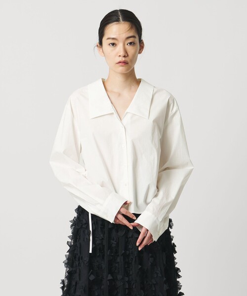 レディース 極美品 AEWEN MATOPH ポリエステル シャーリング ブラウス 