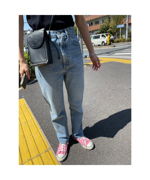 「BLACK BY MOUSSY」 スキニーデニムパンツ 23inch ライトブルー レディース_画像6