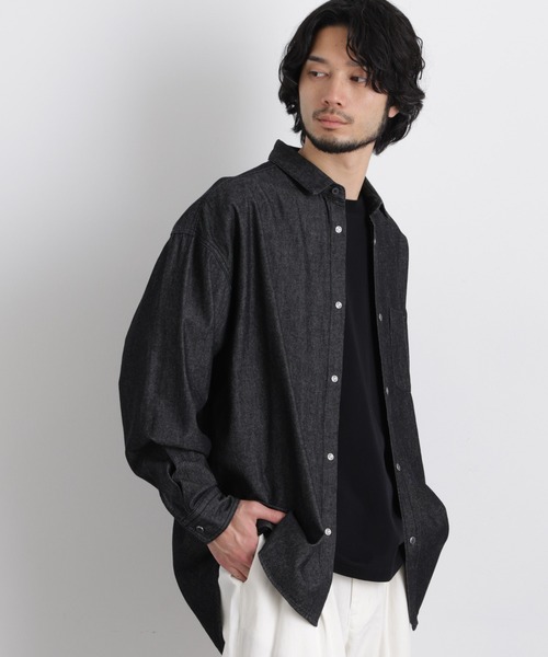 NANO universe（ナノ・ユニバース） シャツ 6.5oz リラックスデニム