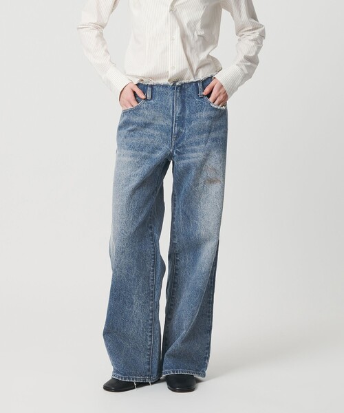 【最終価格】gimaguas パンツ size40 attisession ATTISESSION（アティセッション） ワイドパンツ ジーンズ デニム