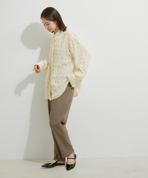 「LE CERCLE par rope'」 長袖シャツ FREE オフホワイト レディース_画像3