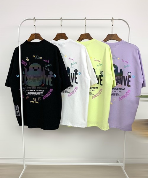 「FUNALIVE」 「2nd archive」半袖Tシャツ FREE ライム メンズ_画像3