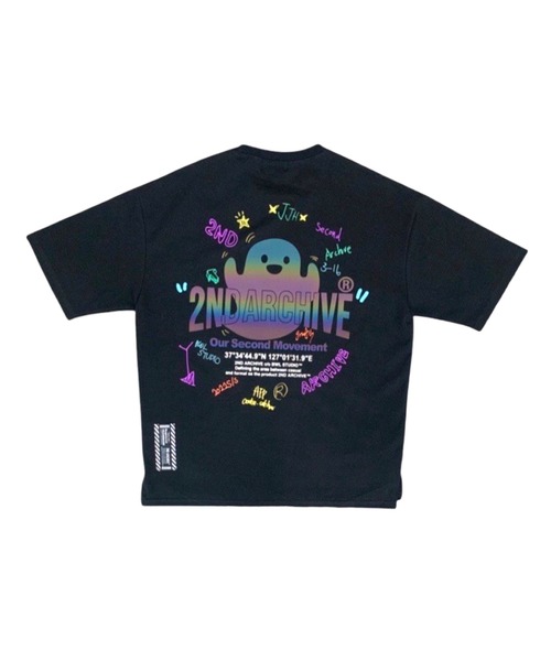 「FUNALIVE」 「2nd archive」半袖Tシャツ FREE ライム メンズ_画像5