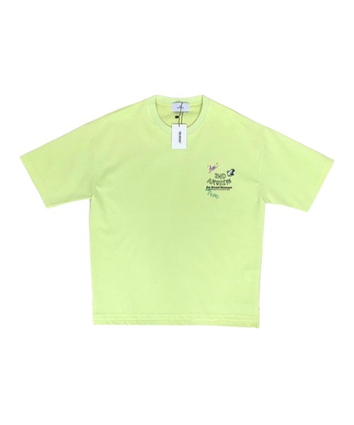 「FUNALIVE」 「2nd archive」半袖Tシャツ FREE ライム メンズ_画像7