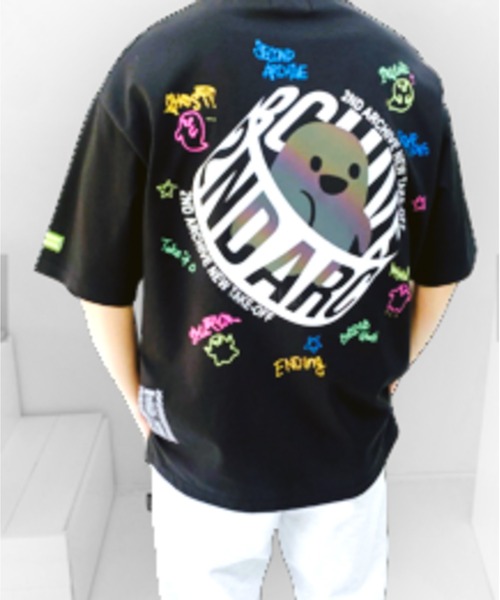 「FUNALIVE」 「2nd archive」半袖Tシャツ FREE ライム メンズ_画像8