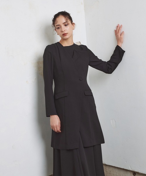 喪服 セレモニースーツ セットアップ 卒業式 前開きジャケット