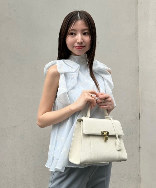 「SNIDEL」 ノースリーブブラウス ONE SIZE ベージュ レディース_画像3