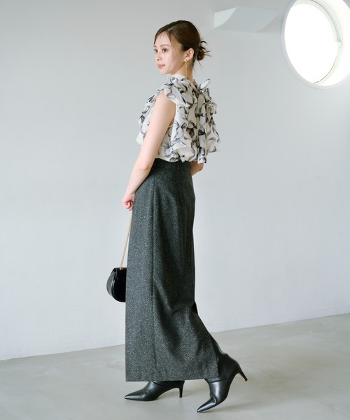 「SNIDEL」 ノースリーブブラウス ONE SIZE ベージュ レディース_画像8