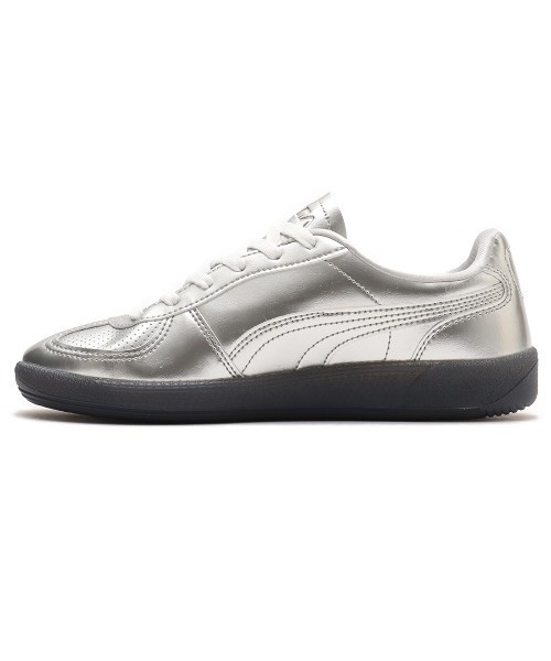「PUMA」 ローカットスニーカー 22.5cm シルバー レディースの画像