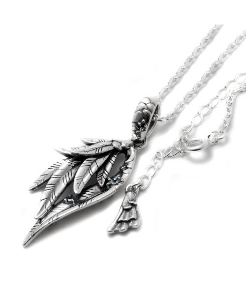ネックレス 「BloodyMary/ブラッディマリー」アイスペンダント -青鳥- w/ブルーダイヤモンド（チェーン付属） メンズ レディースの画像