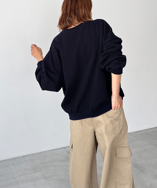 「CANAL JEAN」 スウェットカットソー ONE SIZE グレー レディース_画像6
