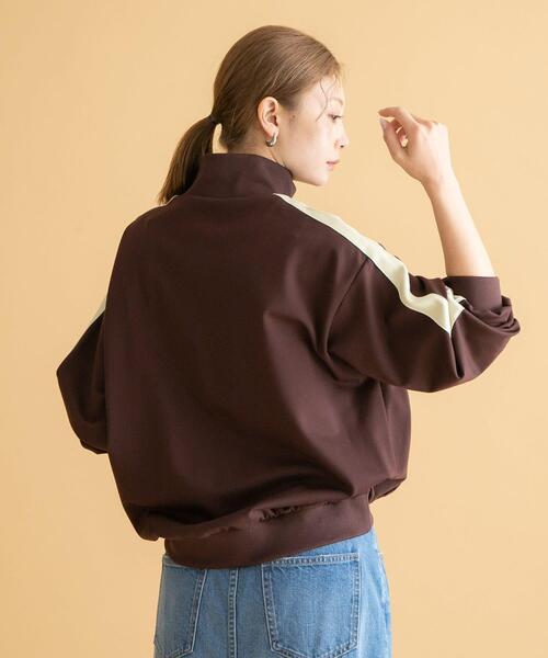 「URBAN RESEARCH Sonny Label」 ジャージブルゾン「GEM SPORTS WEARコラボ」 MEDIUM ネイビー レディース_画像4