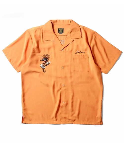 HOUSTON（ヒューストン） スマホショルダー シャツ 半袖 TIGER＆DRAGON