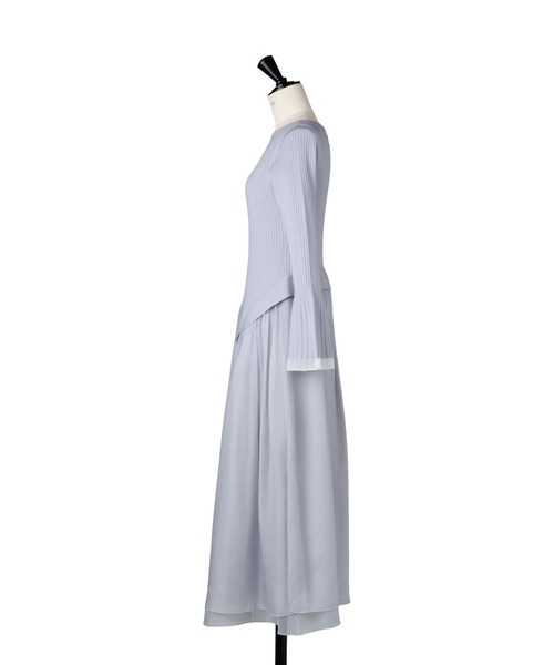 ワンピース Chiffon Knit Docking Dress