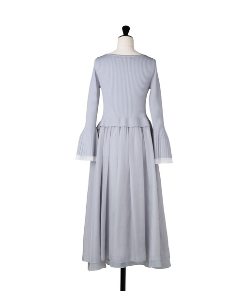 ワンピース Chiffon Knit Docking Dress