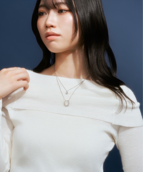 「Jewel closet by L&Co.」 ネックレス FREE ホワイトゴールド レディース_画像2