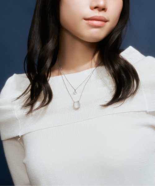 「Jewel closet by L&Co.」 ネックレス FREE ホワイトゴールド レディース_画像3