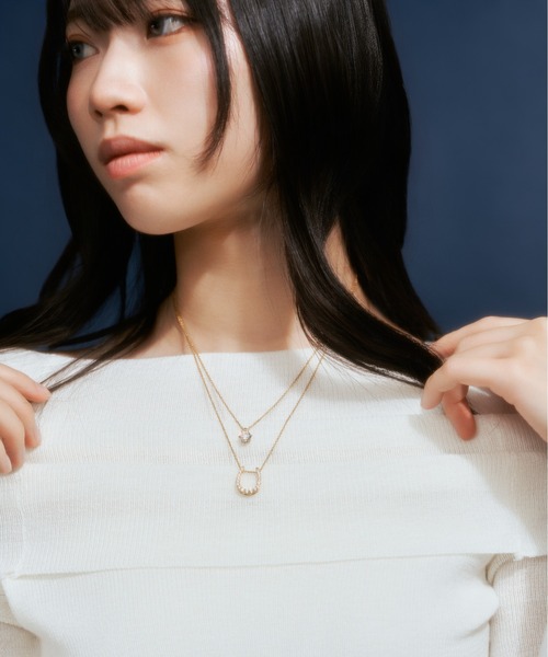 「Jewel closet by L&Co.」 ネックレス FREE ホワイトゴールド レディース_画像6