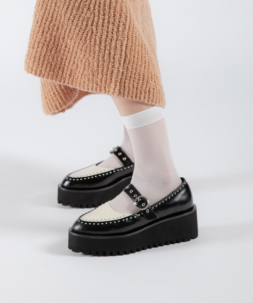 「ALL BLACK」 シューズ 39 ブラック レディース_画像7