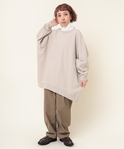 「RNA-N」 長袖カットソー MEDIUM グレイッシュブルー レディース_画像3