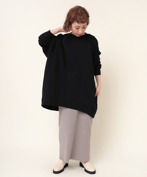 「RNA-N」 長袖カットソー MEDIUM グレイッシュブルー レディース_画像6