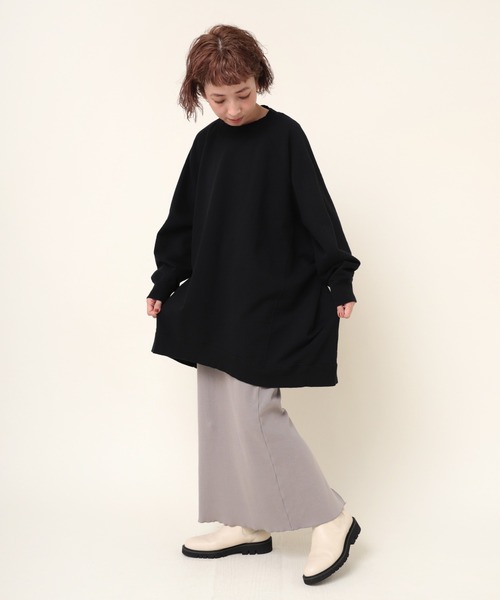 「RNA-N」 長袖カットソー MEDIUM グレイッシュブルー レディース_画像7