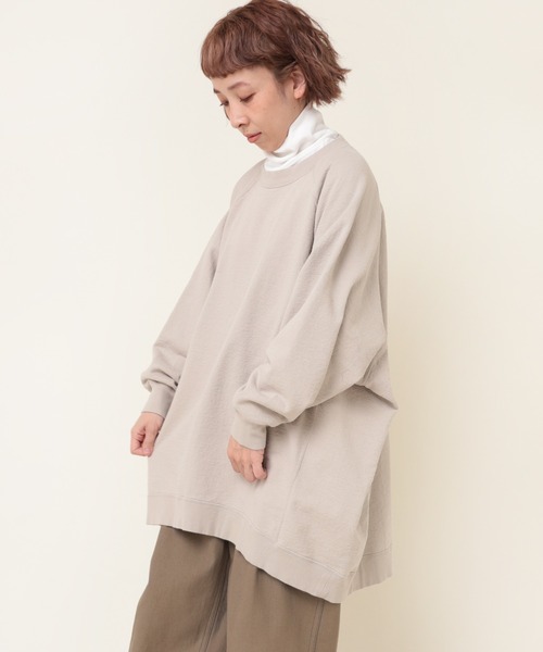 「RNA-N」 長袖カットソー MEDIUM グレイッシュブルー レディース_画像9