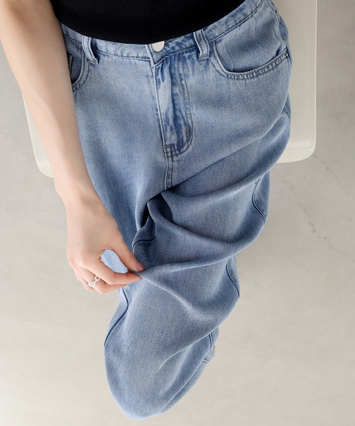 「HANDO」 デニムパンツ M ブルー レディース_画像6