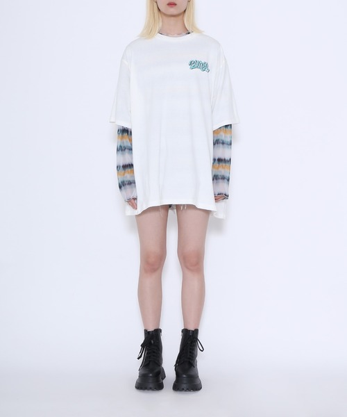「PUNYUS」 長袖カットソー 4 グリーン レディース_画像4
