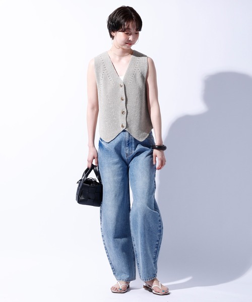 「SLOBE IENA」 ジーンズズボン下 38 青味 レディース