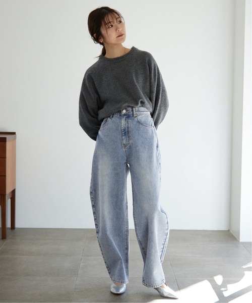 「SLOBE IENA」 ジーンズズボン下 38 青味 レディース