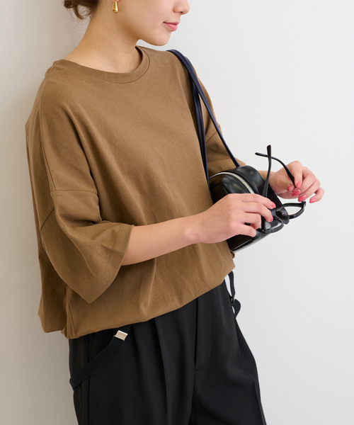 tシャツ 「追加2」ギャザーヘムショートスリーブTシャツ レディースの画像