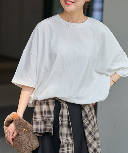 tシャツ 「追加2」ギャザーヘムショートスリーブTシャツ レディースの画像