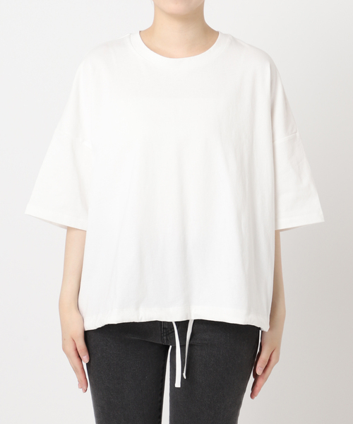 tシャツ 「追加2」ギャザーヘムショートスリーブTシャツ レディースの画像