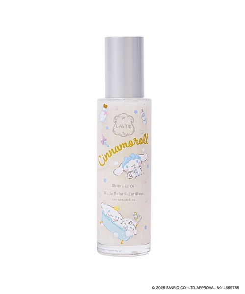 新品未使用品♡限定！Laline シナモロールドリーミーバスタイム Laline（ラリン） シマーオイル 100ml シナモロール ドリーミーバス